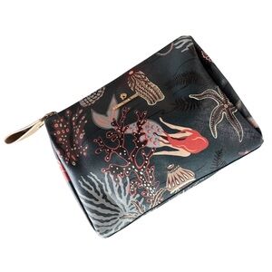Spartina 449 Mystic Mermaid Oceanic Print Cosmetic Bag Purse Clutch